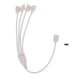 thumbnail image 1 of 5050 3528 RGB Cable de Extensión de Extensión LED para tirarere para Bodas de Navidad Y Halloween 1 a 4 Yinane Cable del conector del divisor, 1 of 6