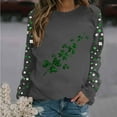 thumbnail image 2 of HongQid Women St. Patrick's Day Crewneck Sweatshirts Graphic Shirts Casual Long Sleeve Pullover Tee Tops, 2 of 5