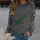 thumbnail image 1 of TaTaai St Patricks Day Sweatshirt Women Shamrock Long Sleeve Shirt Irish Festival Holiday Crewneck Causal Top Gift, 1 of 5