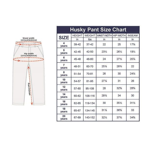 Buyless Fashion Boys Husky Straight Fit Cotton-Poly American Classic Long  Pants - 21S21-BLK-4 