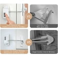 thumbnail image 5 of Heavy Duty Combination Refrigerator Lock (4 Pack) - Cabinet Locks Baby Proofing, No Drilling Adhesive Fridge Locks, for Fridge, Cabinets, Drawers, Window and Child Safety Cabinet Lock, 5 of 14