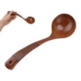 thumbnail image 4 of Cuillère en Bois, Longue Poignée Cuillère Multifonctionnelle Résistante aux Rayures avec Trou de Suspension pour Agitation Alimentaire de Type 1, 4 of 8
