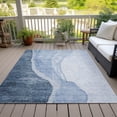 thumbnail image 6 of Addison Rugs Chantille Indoor/Outdoor Transitional Abstract Blue Washable Rectangle Rug, 8' x 10', 6 of 6
