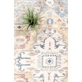thumbnail image 4 of Pasargad Home Heritage 6' x 6' Square Power-Loomed Light Blue/Ivory Rug, For Indoor Space and all Age of Group, 4 of 7