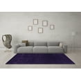 thumbnail image 3 of Ahgly Company Indoor Square Abstract Purple Contemporary Area Rugs, 8' Square, 3 of 4