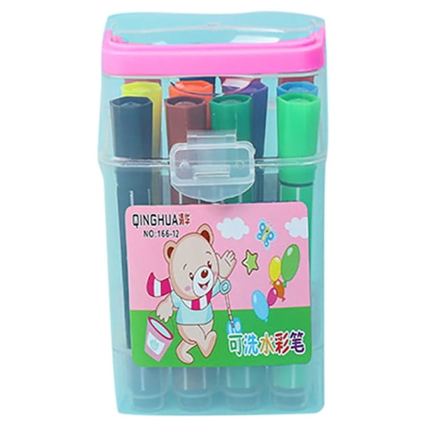 Liquidación inicial: 12 rotuladores de acuarela de 12 colores para niños, estudiantes, arte, pintura, aprendizaje, papelería, 5 ml, rosa. 12 rotuladores de acuarela de 12 colores para niños, estudio,