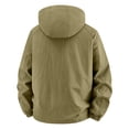 thumbnail image 4 of WRKEKC Windbreaker Jackets for Men Hooded Long Sleeve Zip-Up Outerwear With Zipper Pockets for Outdoor Travel and Hiking, 4 of 9