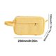thumbnail image 2 of Estuche de pana premium con múltiples bolsillos, organizador de gran capacidad para útiles escolares, ideal para estudiantes y profesionales. Aestivo | Amarillo | AESTIVO, 2 of 7