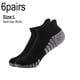 thumbnail image 2 of l 6 pares de calcetines gruesos para correr con parte inferior de toalla, calcetines náuticos de algodón, calcetines deportivos antideslizantes, absorbentes del sudor y transpirables, 2 of 5
