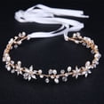 thumbnail image 2 of Cristal para boda Diadema de boda de cristal dorado para novia, tocado de niña de flores con diamantes, joyería para novias, damas, bebés, princesas, cumpleaños, desfiles, fiestas, fotografí, 2 of 4