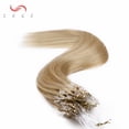 thumbnail image 2 of SEGO Micro Loop Real Thick Human Hair Extensions 50 Strands Invisible Micro Ring Beads Remy Thick Hair, 2 of 8
