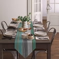 thumbnail image 4 of GFDYREE Burlap Linen Rustic Table Runners 36 Inches Long, Vintage Farm Wood Grain Green and Gray Table Runner Farmhouse Style for Coffee Table, Holiday Parties, Wedding, Events Dinner, Home, 4 of 7
