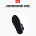 thumbnail image 4 of Botas De Nieve Zapatos de invierno impermeables para hombres y mujeres, botines de nieve cálidos de felpa, sin cordones (negro 44) Hugtrwg Para Estrenar, 4 of 9
