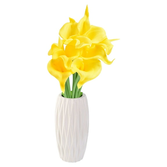 Artificial flowers 10pc Mini PU Calla Lily Flower Simulation Flower Home Decoration Photography Props