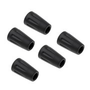 5pcs Black Protectors Trekking Pole Tip Replacement Parts