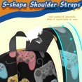 thumbnail image 5 of Game Controller Black Pattern 17" School Backpacks for Teens,Waterproof Oxford Fabric,S-Shape Padded Straps for School,Travel,Hiking,Camping, 5 of 6
