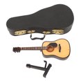 thumbnail image 1 of Miniature Guitar Model, Beautiful Exquisite Craftsmanship Firm and Sturdy Safe and Eco-friendly Guitar Replica with Stand for Desktop Decorations Gifts, 1 of 7