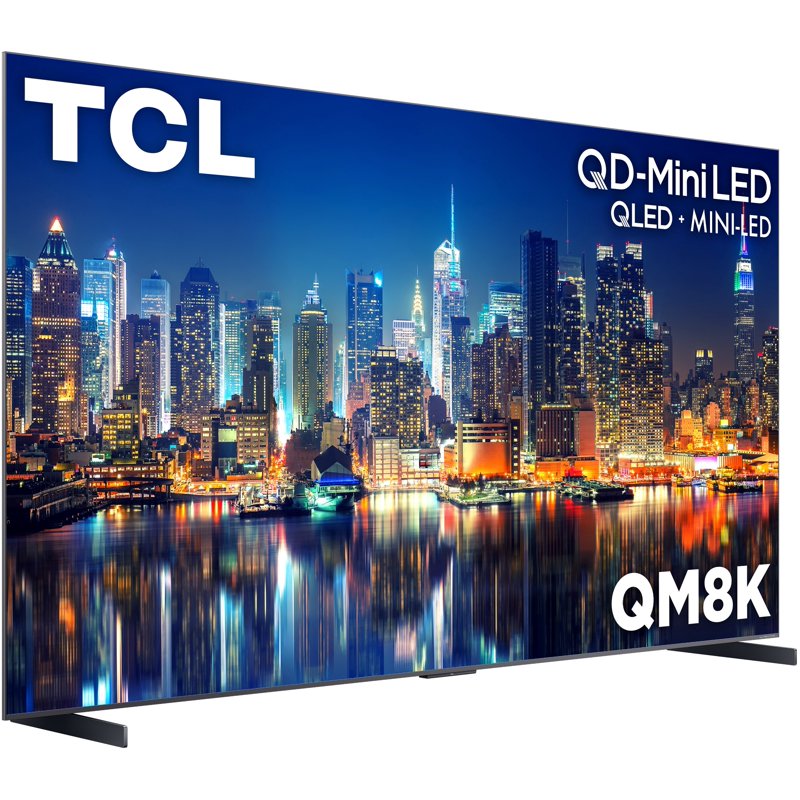 TCL 98" Class QM8K Series QD-Mini LED QLED 4K UHD Smart Google TV (NEW, 2025) - 144Hz, Local Dimming, CrystGlow WHVA Panel - 98QM8K gallery view