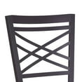 thumbnail image 2 of Irma 30 Inch Vegan Faux Leather Bar Stool, Cross Back, Swivel, Metal, Brown-Saltoro Sherpi, 2 of 5