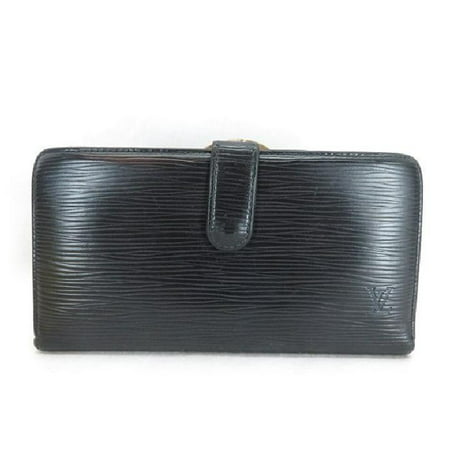 Louis Vuitton Noir Epi Leather Long Kisslock Wallet