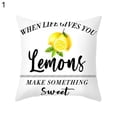thumbnail image 2 of Cheer.US Summer Lemon Pillow Covers Buffalo Check Summer Outdoor Decorations Farmhouse Throw Pillowcase Linen Cushion Case Home Decor for Spring Summer-18x18 Inches, 2 of 7