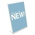 thumbnail image 3 of "Classic Image Slanted Sign Holder, Portrait, 8 1/2 X 11 Insert, Clear | Bundle of 2 Each", 3 of 5