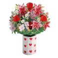 thumbnail image 1 of Tarjetas emergentes de ramo de flores, tarjeta de felicitación, flores de papel, tarjeta de regalo, tarjeta para maestro, con tarjeta de nota y sobre, 1 of 5