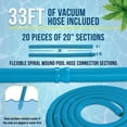 thumbnail image 3 of U.S. Pool Supply Octopus Professional Automatic Pool Vacuum Cleaner & Hose Set - Powerful Suction that Removes Swimming Pool Debris, Cleans Floors, Walls, Steps - Quiet Cleaning Side Climbing Sweeper, 3 of 7