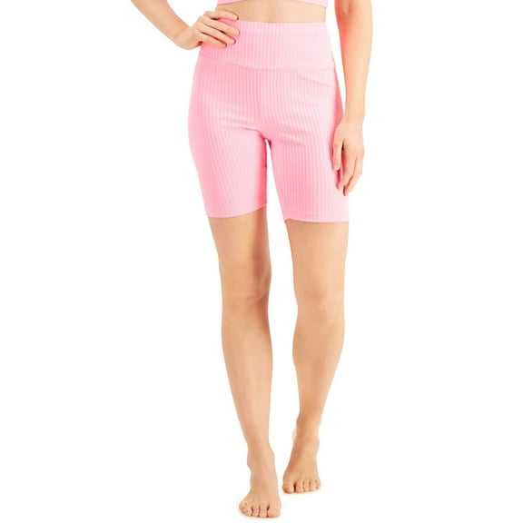 Jenni by Jennifer Moore Womens Ribbed Bike Shorts