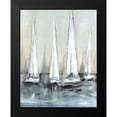 thumbnail image 2 of Jill, Susan 20x24 Black Modern Framed Museum Art Print Titled - Point of Sail II, 2 of 5