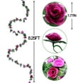 thumbnail image 3 of Nvzi 8 Pack 65 FT Flower Garland Decorations Plastic Artificial Flowers for Wedding Decoration Purple, 3 of 5