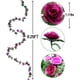 thumbnail image 3 of Nvzi Paquete de 8 guirnaldas de flores de 65 pies, decoraciones de flores artificiales de plástico para decoración de bodas, rosa y azul, 3 of 5