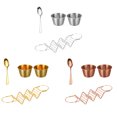 thumbnail image 2 of Bearachild Juego de soportes para tacos con cuchara, taza para ensalada, burritos, soporte para enfriar tortillas, 2 juegos Cocina y Comedor do, 2 of 5