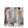 thumbnail image 3 of Conjunto de ropa de hogar de talla grande, modal, sin mangas, fino, para verano, 3 of 5