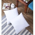 thumbnail image 6 of Encasa Homes Velvet Throw Pillow Cushion Cover 2 pcs Set - White - 18 x 18 inch / 45 x 45 cm Solid Plain Dyed Soft & Smooth, Made in India, Square Accent Decorative Pillowcase for Couch, Chair,Bed, 6 of 8
