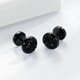 thumbnail image 4 of 1pair Simple Trendy Black Sparkle Rhinestone Stud Earrings For Men, 4 of 4