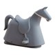 thumbnail image 2 of Mecedora con forma de caballo, taburete mecedora artesanal, juguetes creativos para montar, mecedora para niños, juguete para interior, dormitorio, Azul, 2 of 8