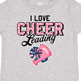 thumbnail image 4 of Inktastic I Love Cheerleading with Pom Poms and Megaphone Girls Toddler T-Shirt, 4 of 5