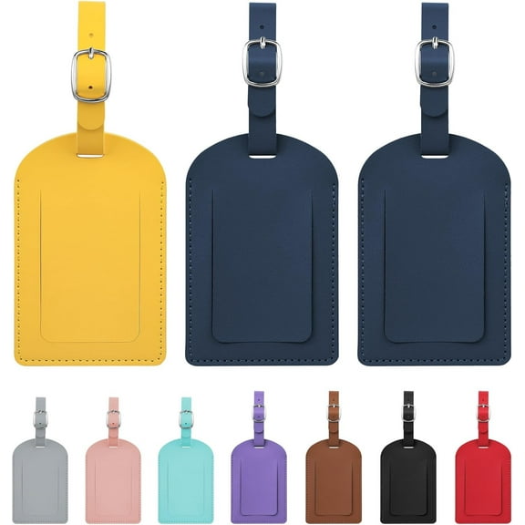 3-Piece Luggage Tags for Suitcase Travel Bag Labels Privacy Protection Luggage Tag for Baggage PVC Baggage ID Label Tags
