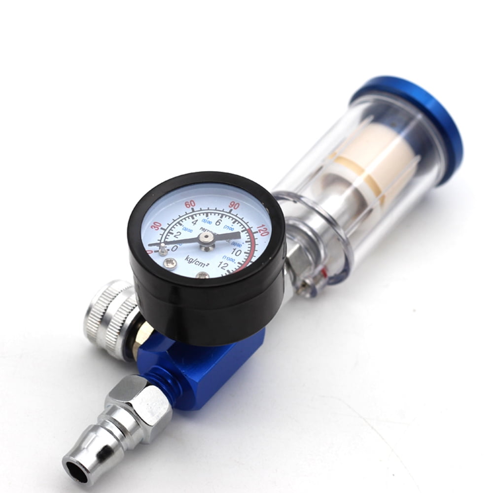 Air Pressure Regulator Gauge Spray Water Oil Trap Filter air regulator 1/4 Valve 