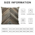 thumbnail image 5 of YINGXI  Farmhouse Barn Wood Brown Beige Grey Caramel Decorative Pillow Covers Cozy Soft Throw Pillowcase Square Couch Cushion Cover for Home Decor Sofa Living Room Bed Car 24x24in, 5 of 5