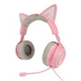 thumbnail image 3 of Auriculares Micrófonos, Cómodos auriculares de Juego de Diseño de Orejas para Gatos Voz Transparente para el Hogar, 3 of 7