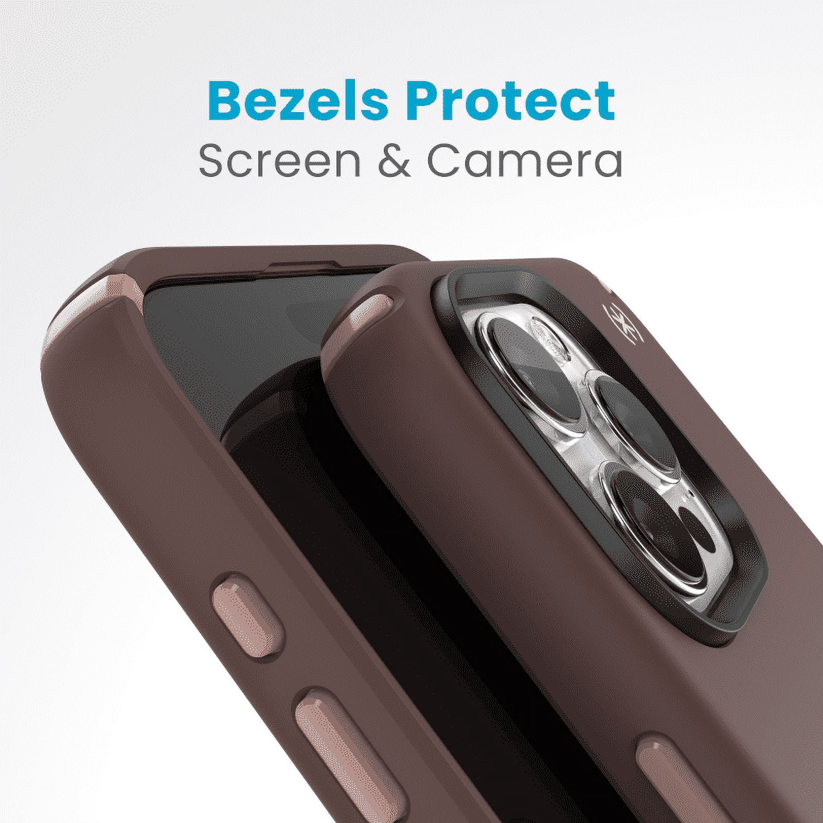 Speck iPhone 15 Pro Max Case-Presidio2 Pro-ClickLock-MagSafe-6.7 Inch Phone Case-New Planet/Clay Tan/Warm Sand