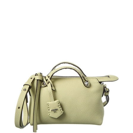 FENDI By The Way Selleria Mini Leather Satchel, Green