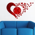 thumbnail image 4 of xiaxaixu Wall Clock, Solid Color Heart Shape Hanging Clock Wall Decor, 4 of 4