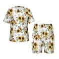 thumbnail image 1 of Fotbe Sunflowers Leaves And Birds Pijama Estampada de 2 Piezas para Niños – Ropa de Dormir de Manga Corta Cómoda para Niños y Niñas, Camiseta y Shorts de Algodón-Medium, 1 of 6