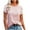 Pink, variant on VANLOFE Fashion Print T-Shirts Khaki O-Neck Short Sleeve Womens Color Stripe Button Long Sleeve Pullover Hoodies Sweatshirt Tops Blouse