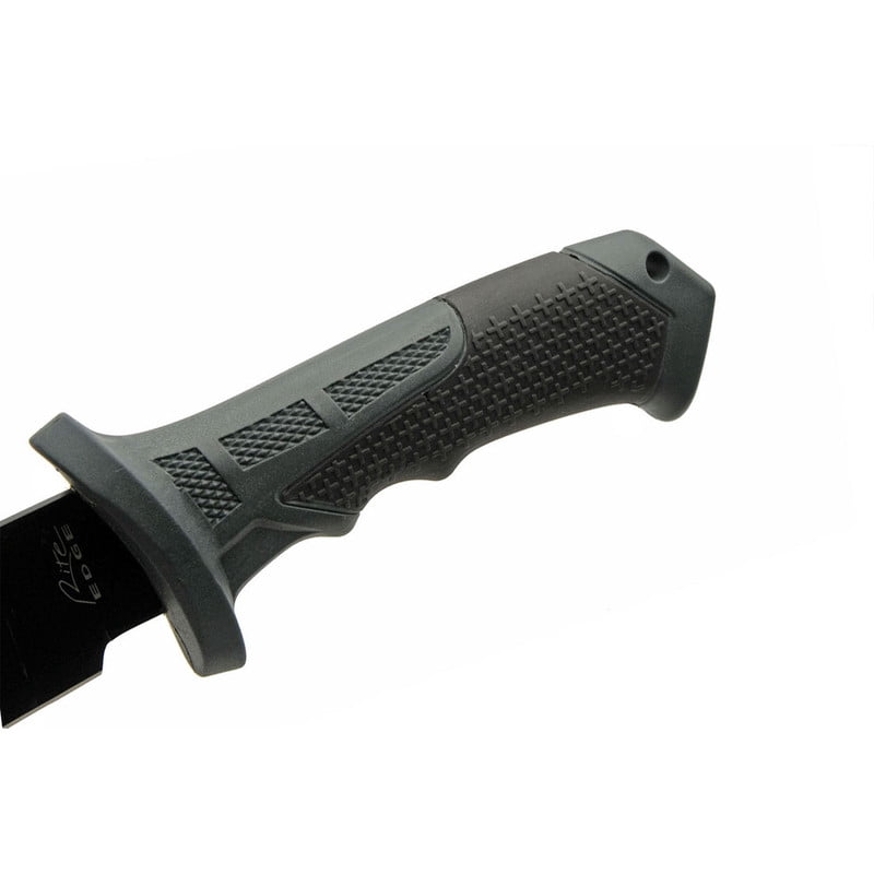 SZCO Supplies 15.25” Outdoor Utility Tool Knife 420 Stainless Steel Sawback Blade with Grip Handle, for Trail Clearing and Gardening with Nylon Sheath