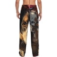 thumbnail image 6 of Mens Pajama Pants, Flower Crown Dog Soft Sleep & Lounge Pants for Men, Cuteness Casual PJ Bottoms Pants with Pockets, 6 of 7