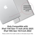thumbnail image 2 of Funda con teclado MMK para iPad 11.ª y 10.ª generación con Bluetooth, color gris, 2 of 7